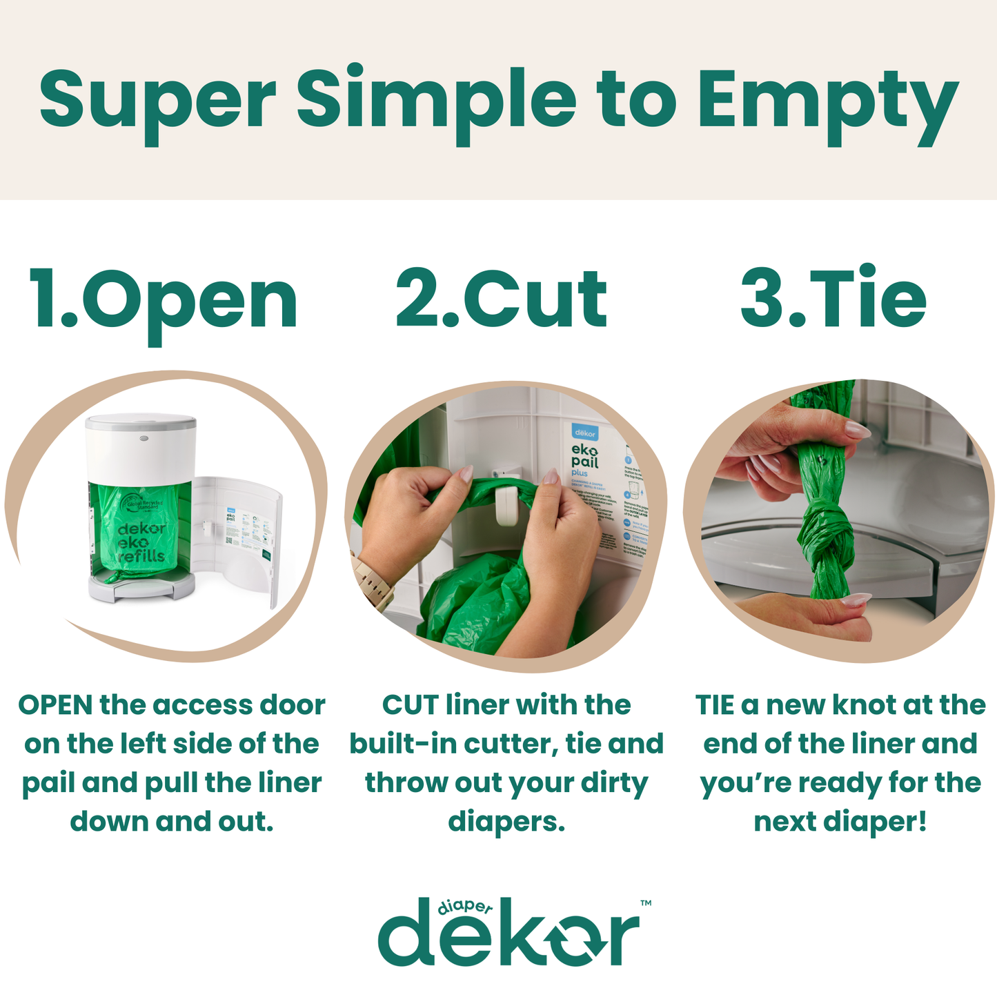 Dekor Eko Plus Diaper Pail