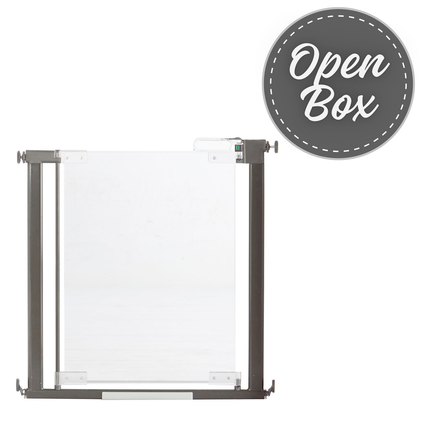 Qdos Crystal Designer Baby Gate, Pressure Mount - OPEN BOX