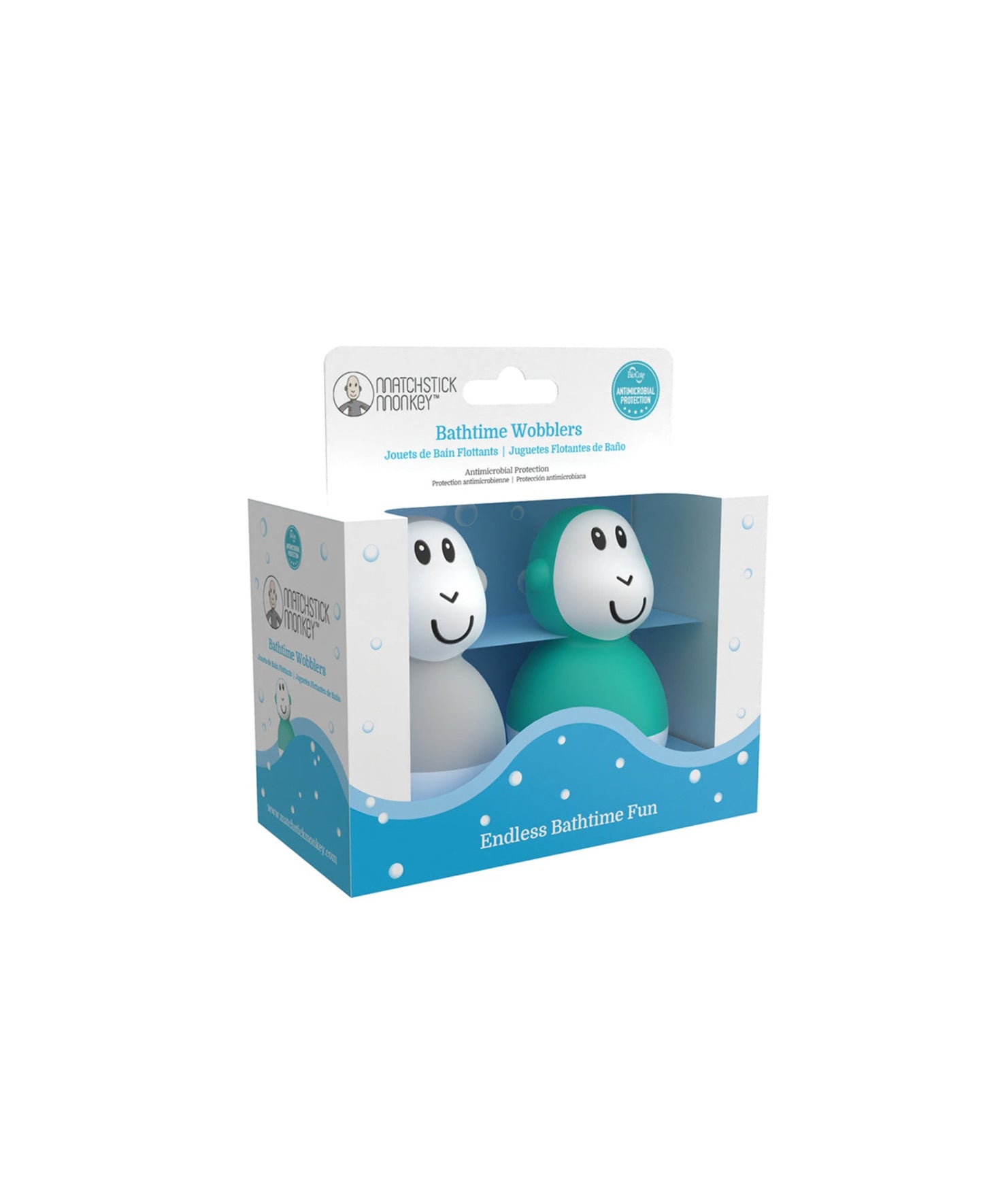 Cool Gray & Green Bathtime Wobblers