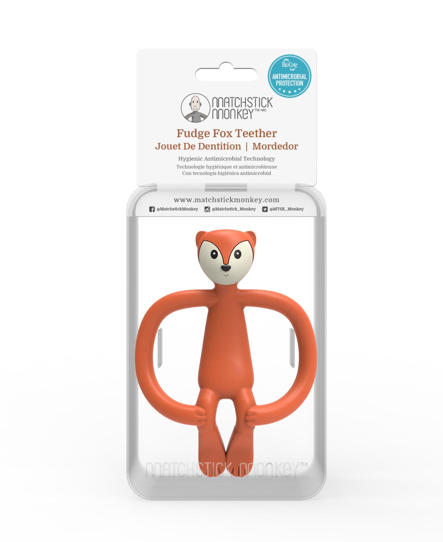 Fudge Fox Animal Teether