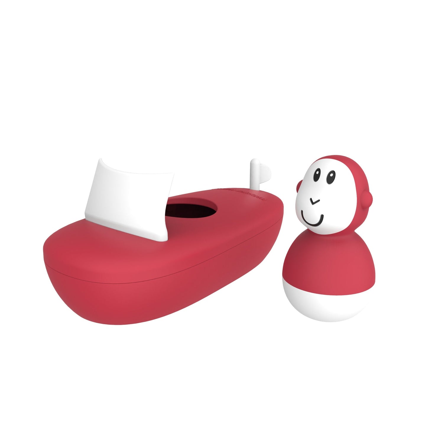 Red Bathtime Boat Set