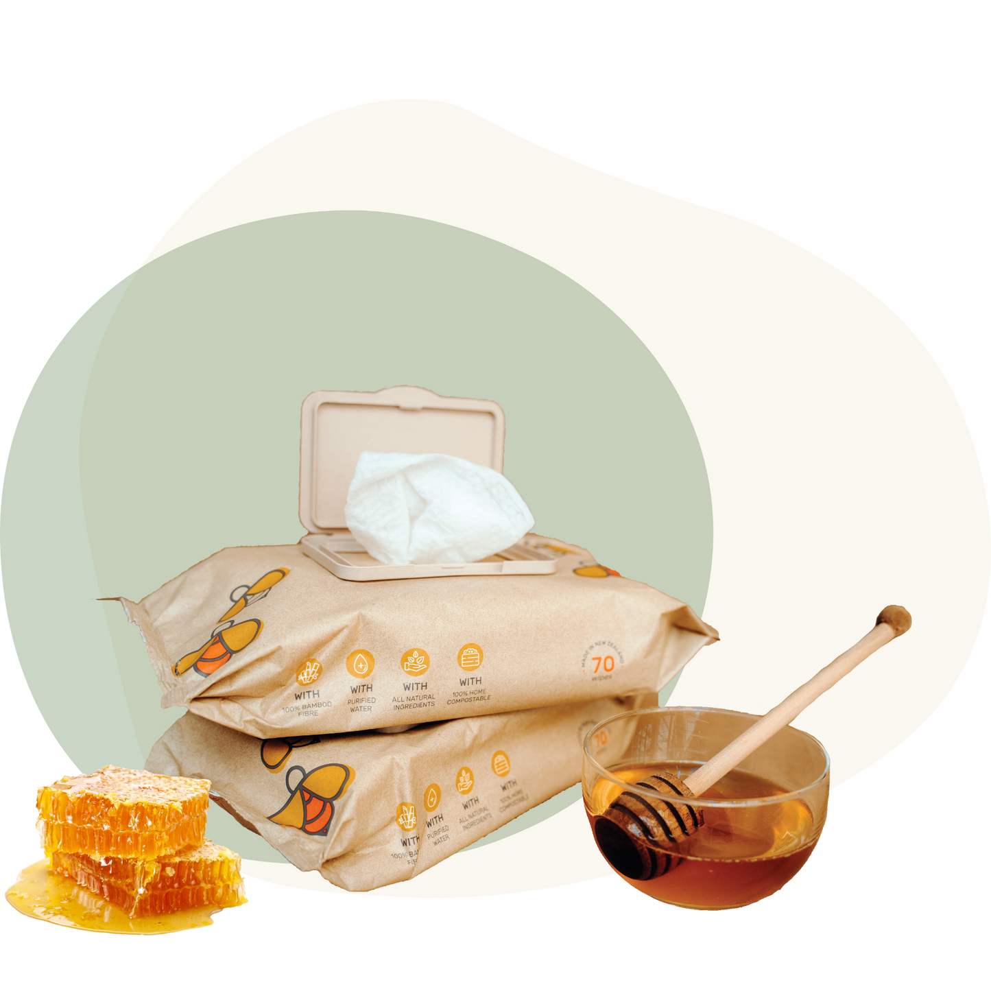 Bamboo Baby Wipes-Manuka Honey