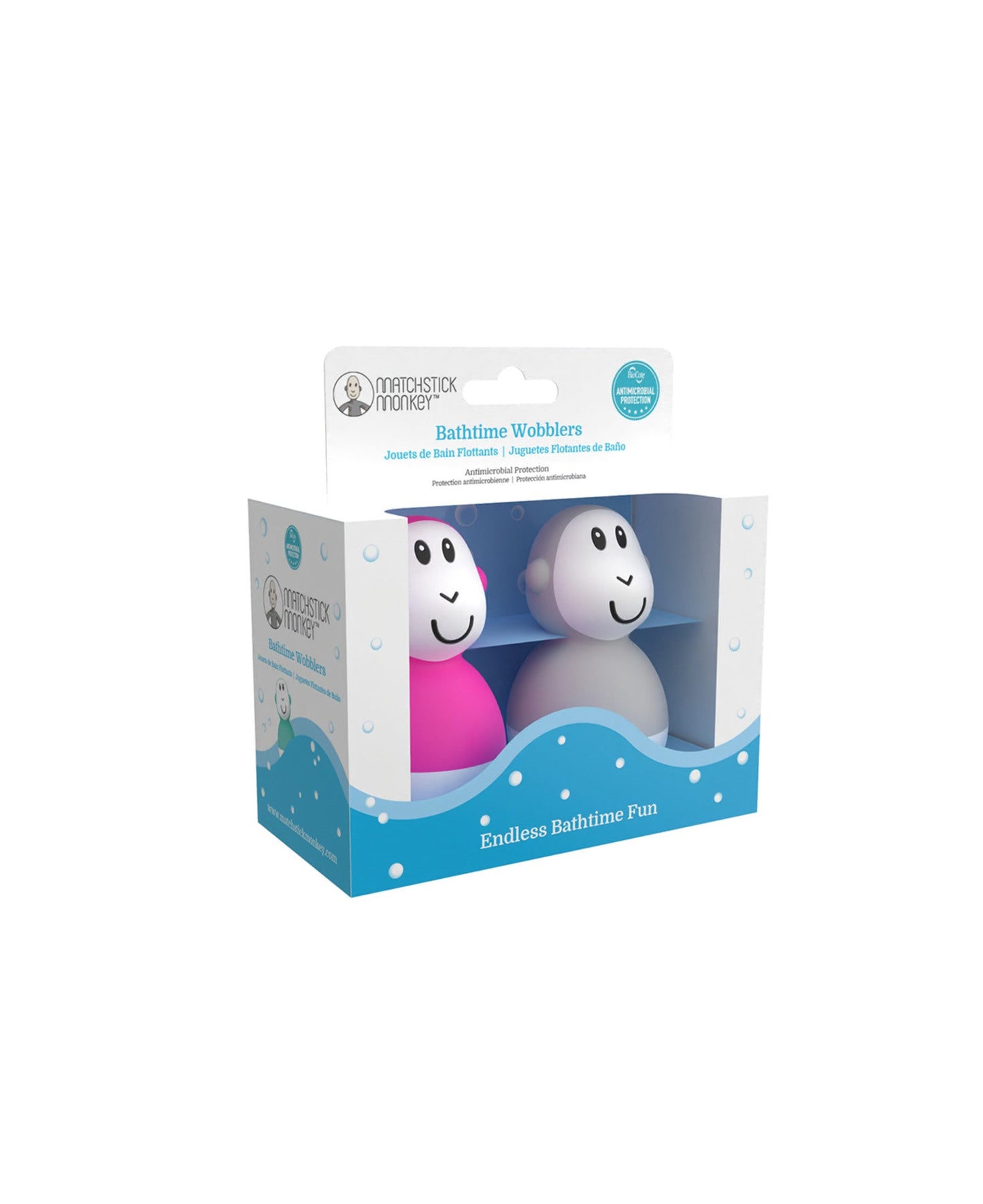 Pink & Cool Gray Bathtime Wobblers