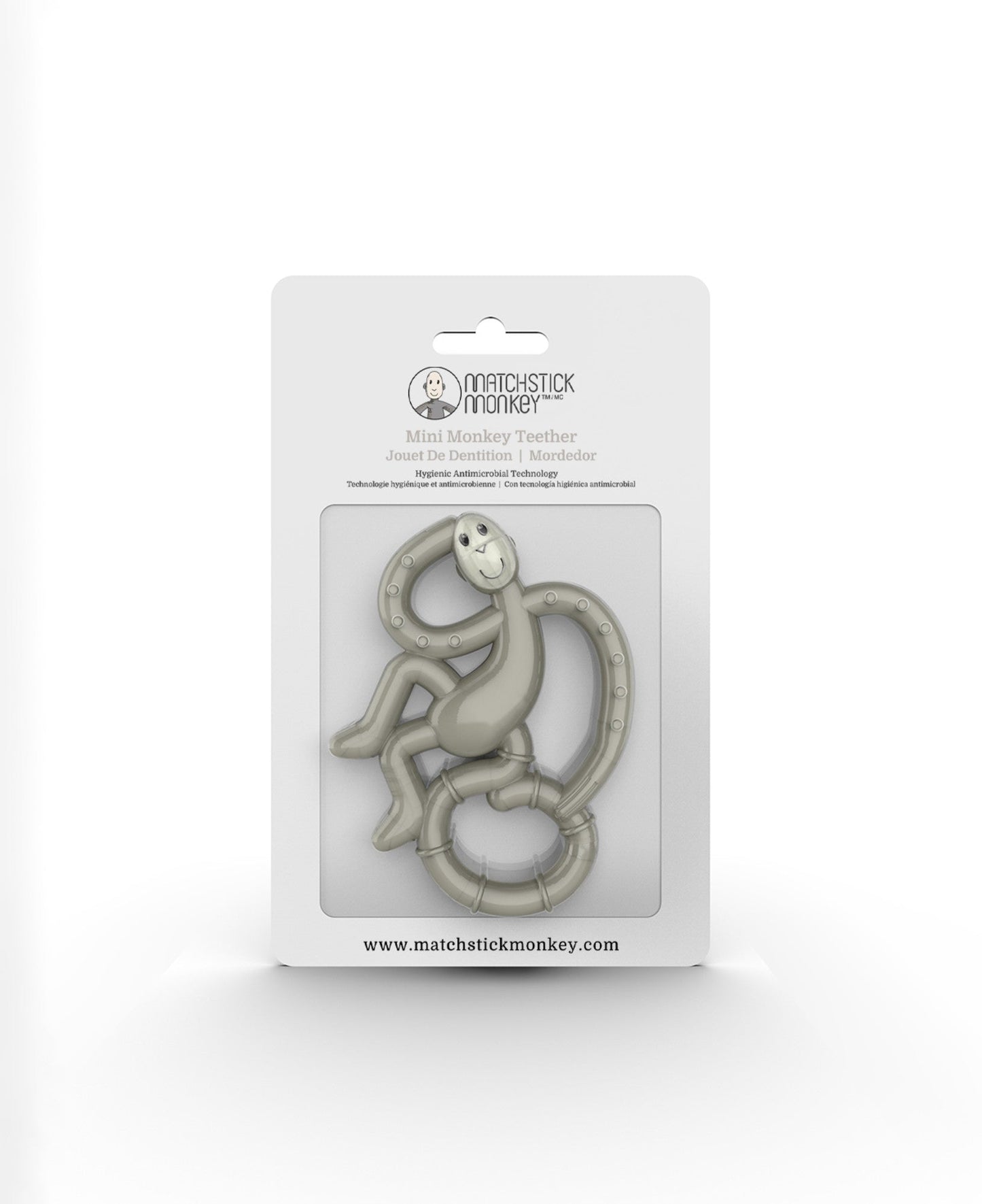 Gray Mini Monkey Teether