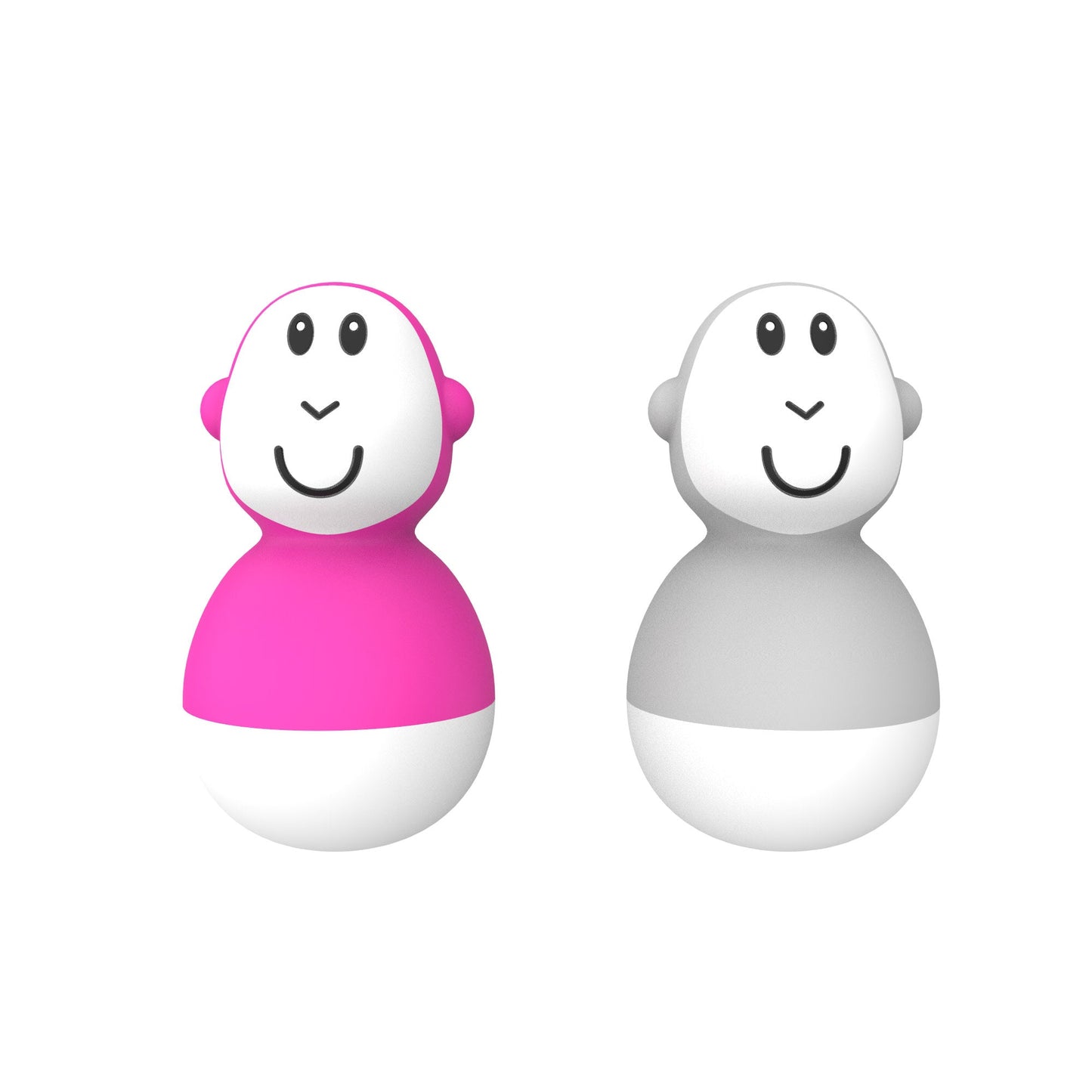 Pink & Cool Gray Bathtime Wobblers