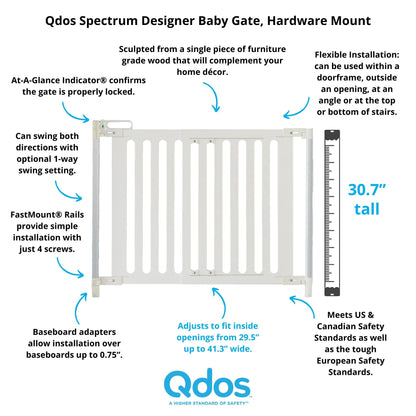 Qdos Spectrum Designer Baby Gate, Hardware Mount