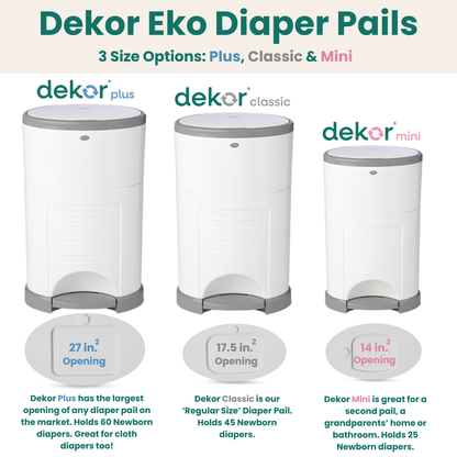 Dekor Eko Classic Diaper Pail Gift Set