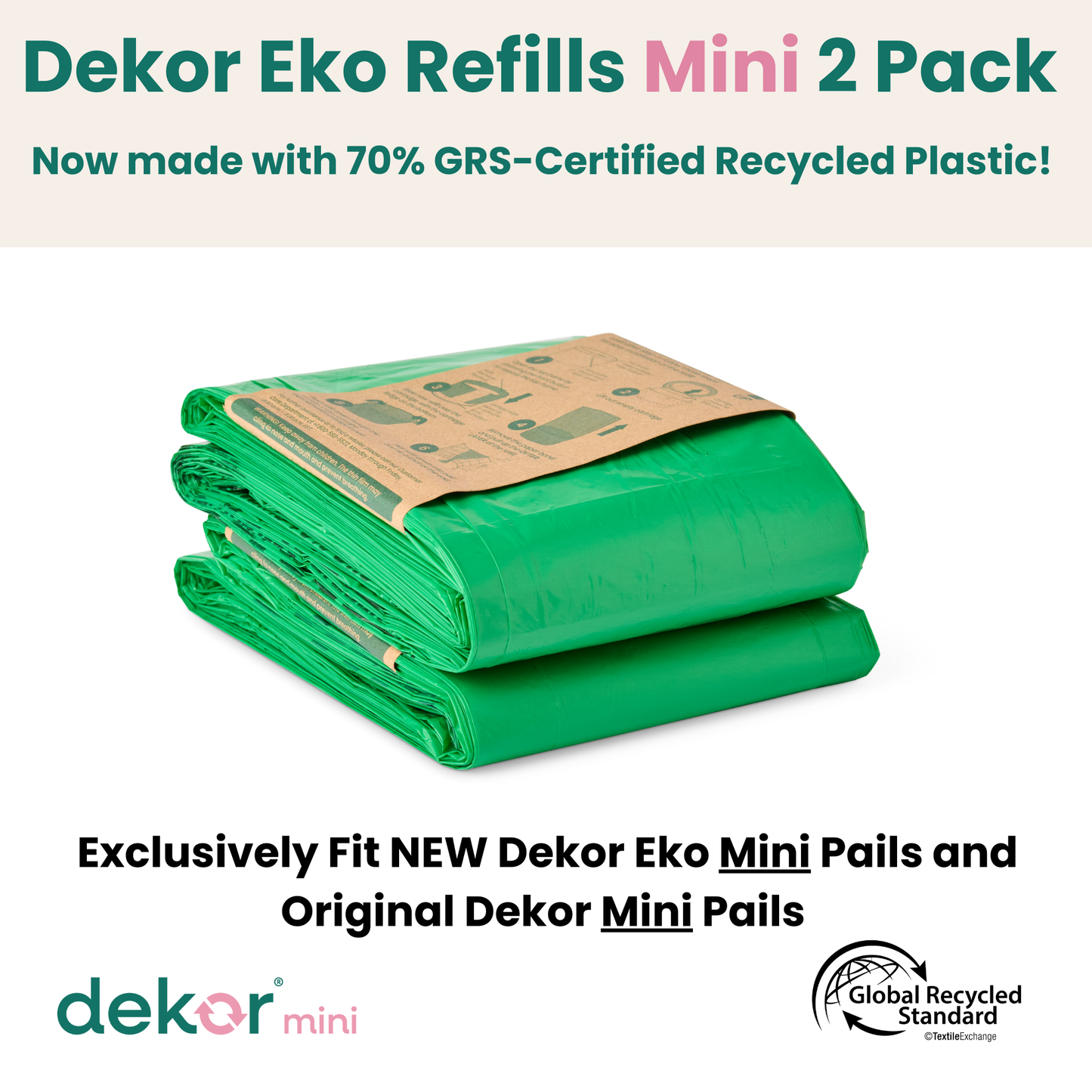 Dekor Eko Mini Diaper Pail Refills