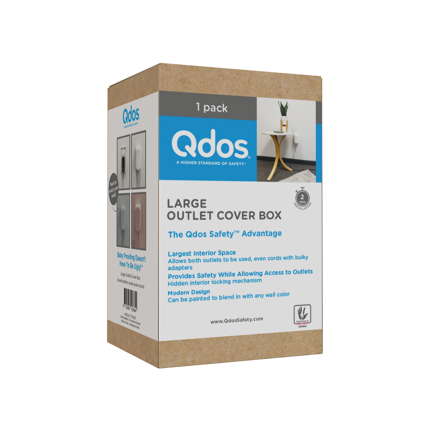 Qdos Outlet Cover Box - Large
