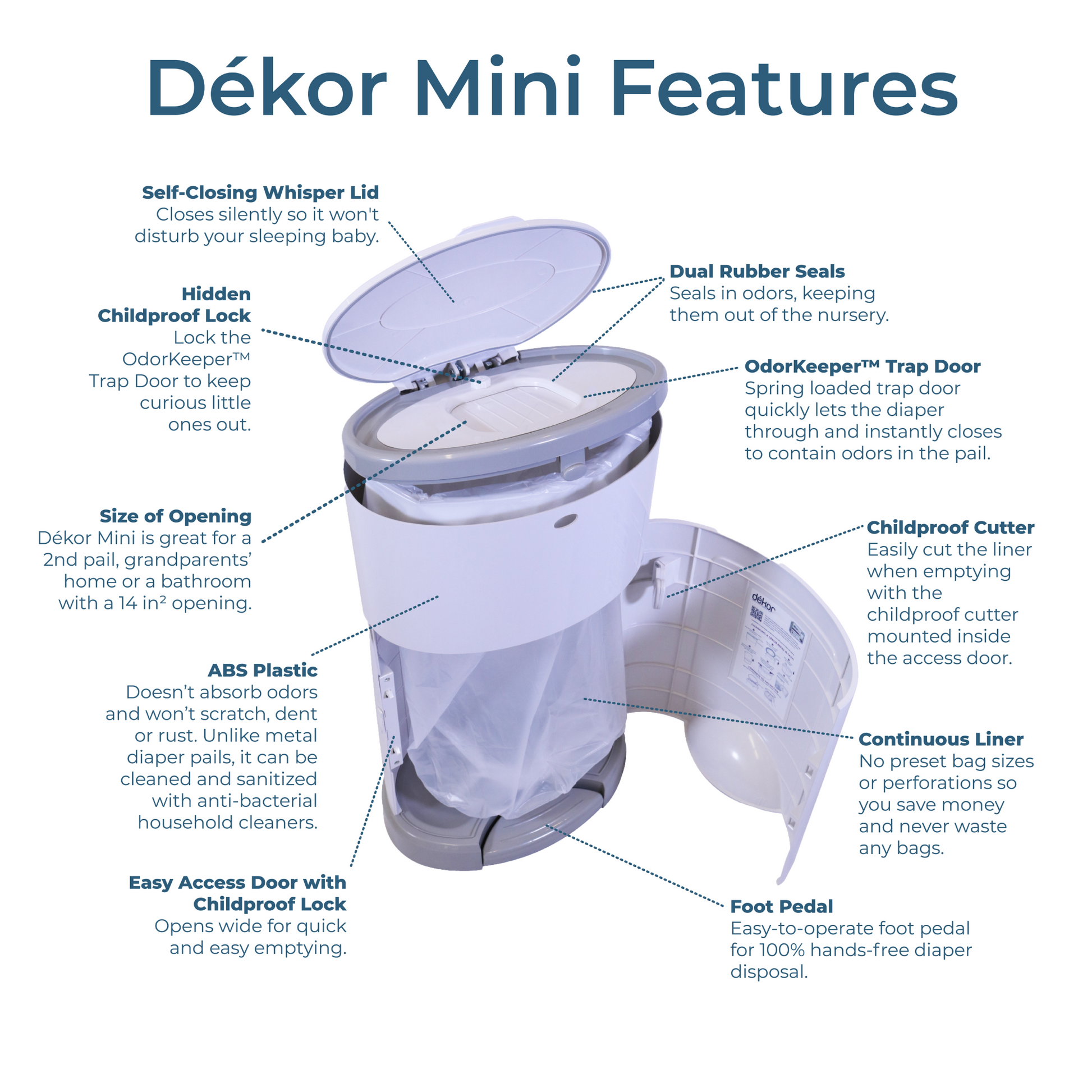 Dekor diaper pail deals bags
