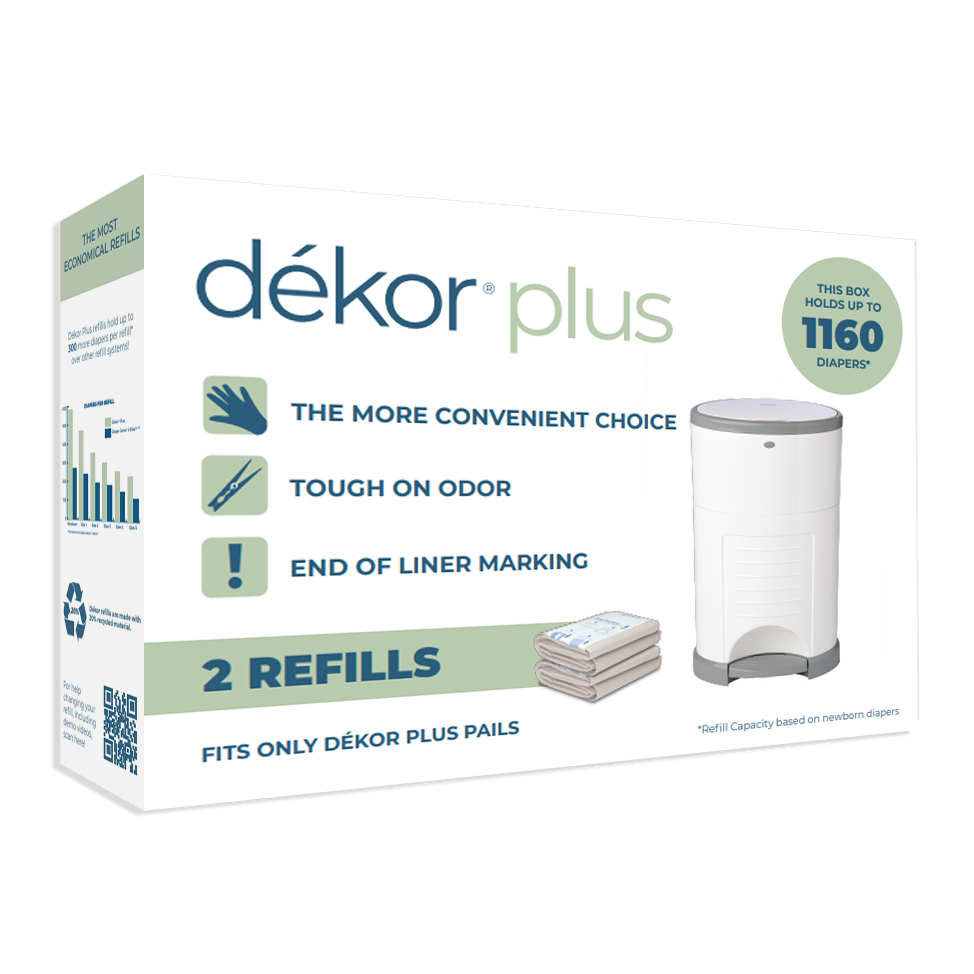 Empty dekor online diaper pail