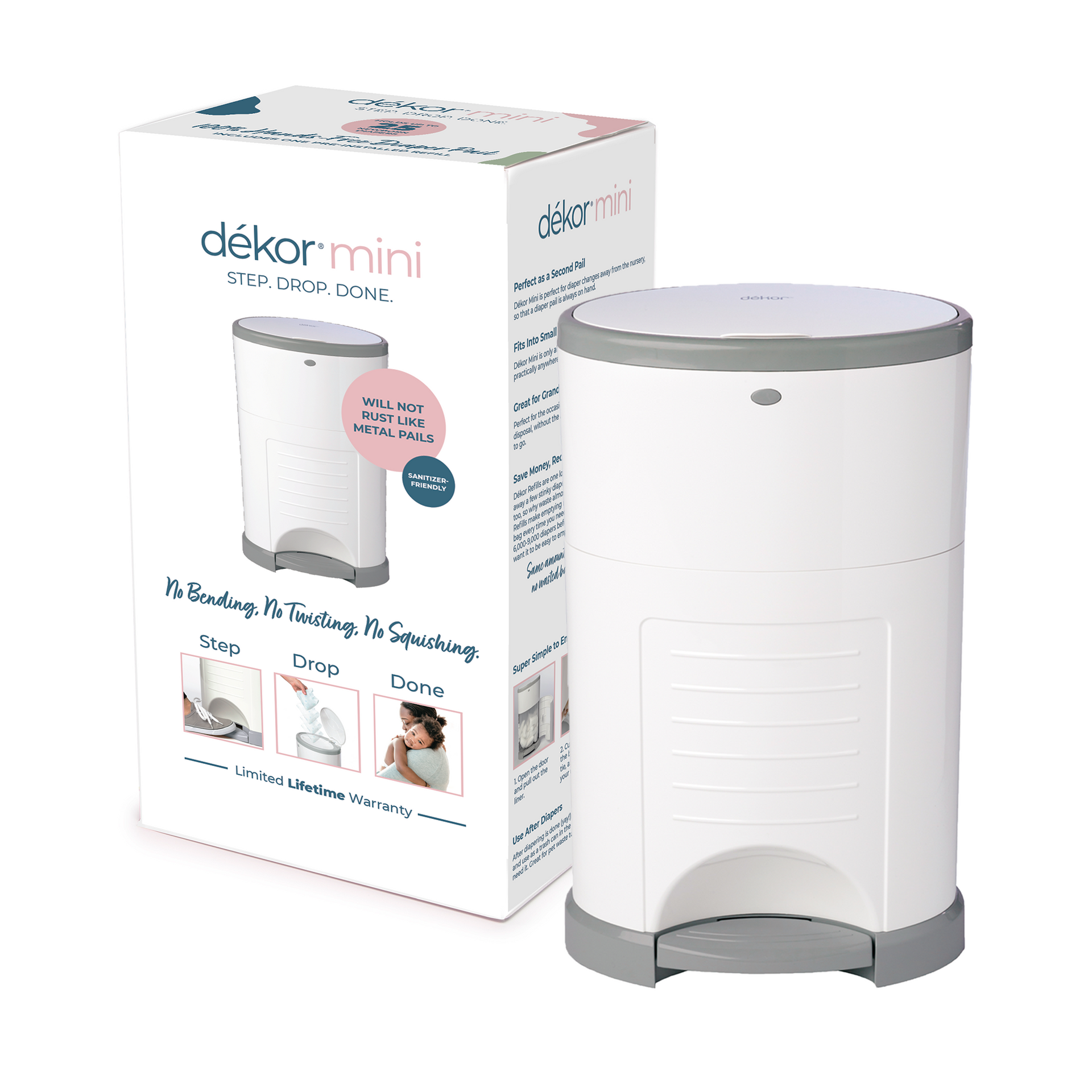 Dekor mini hot sale diaper pail refills