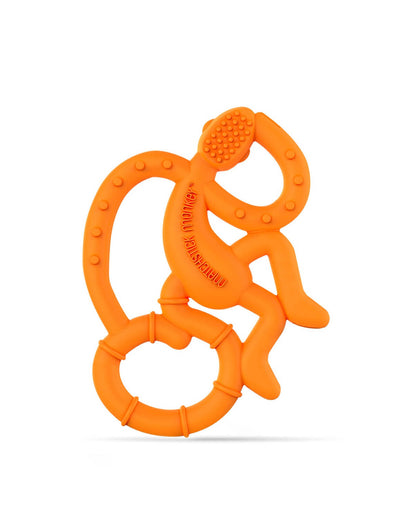 Orange Mini Monkey Teether