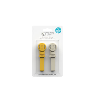 Lion & Giraffe Double Soother Clips